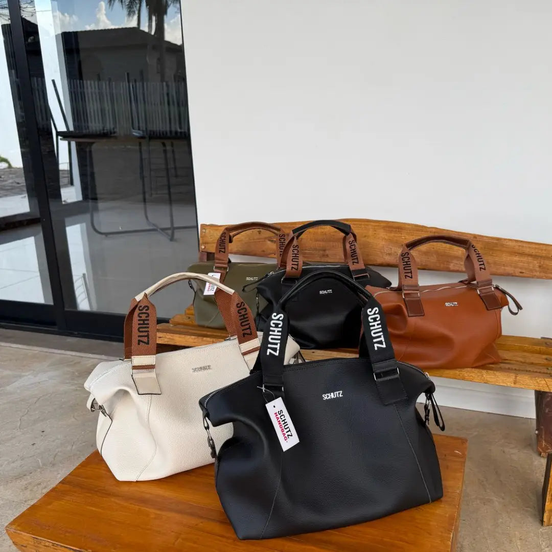 Bolsa Schutz Expansível 2 em 1 Grande em Couro