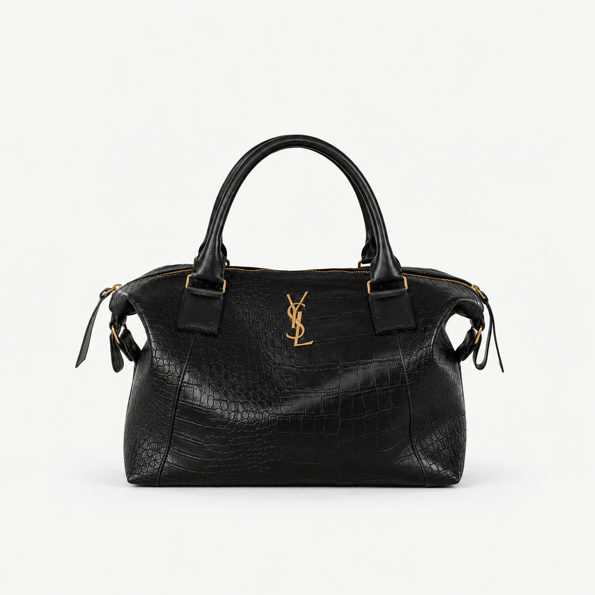Bolsa Yves Saint Laurent de Couro Croco