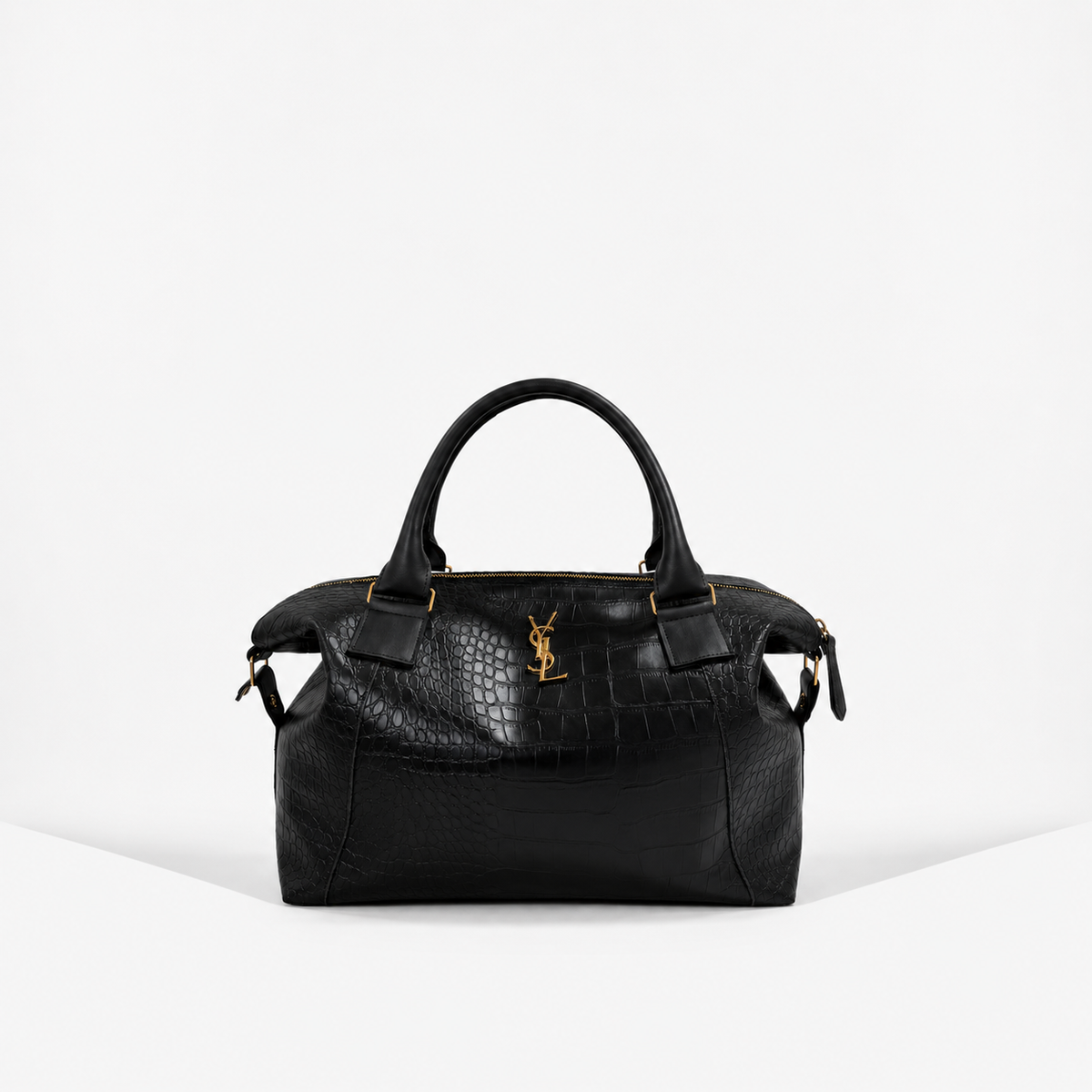 Bolsa Yves Saint Laurent de Couro Croco