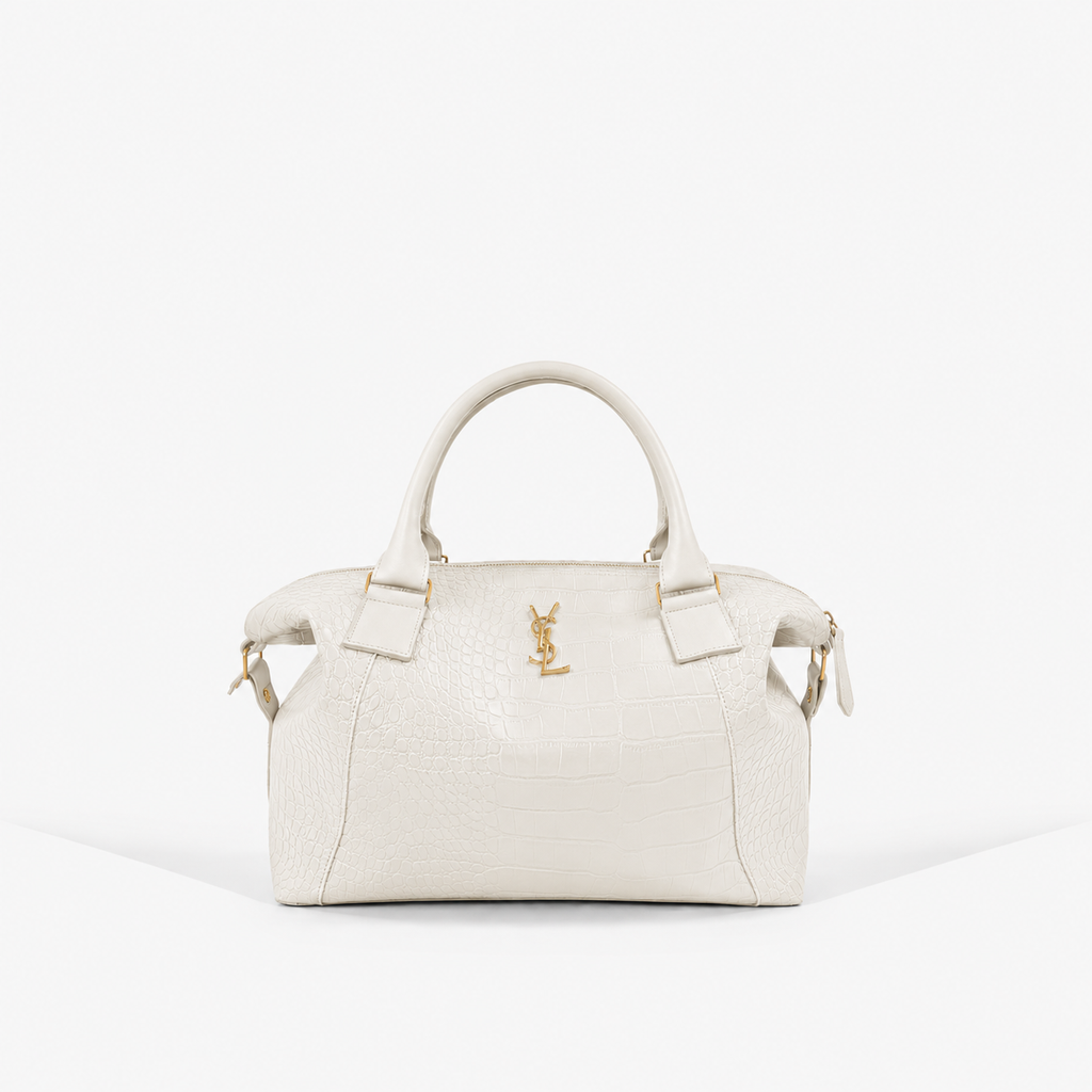 Bolsa Yves Saint Laurent de Couro Croco