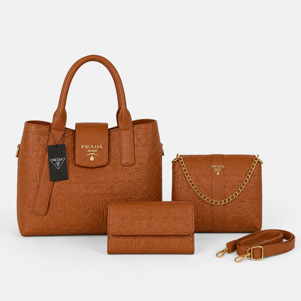 Bolsa Prada Milano Royale Kit 3 em 1