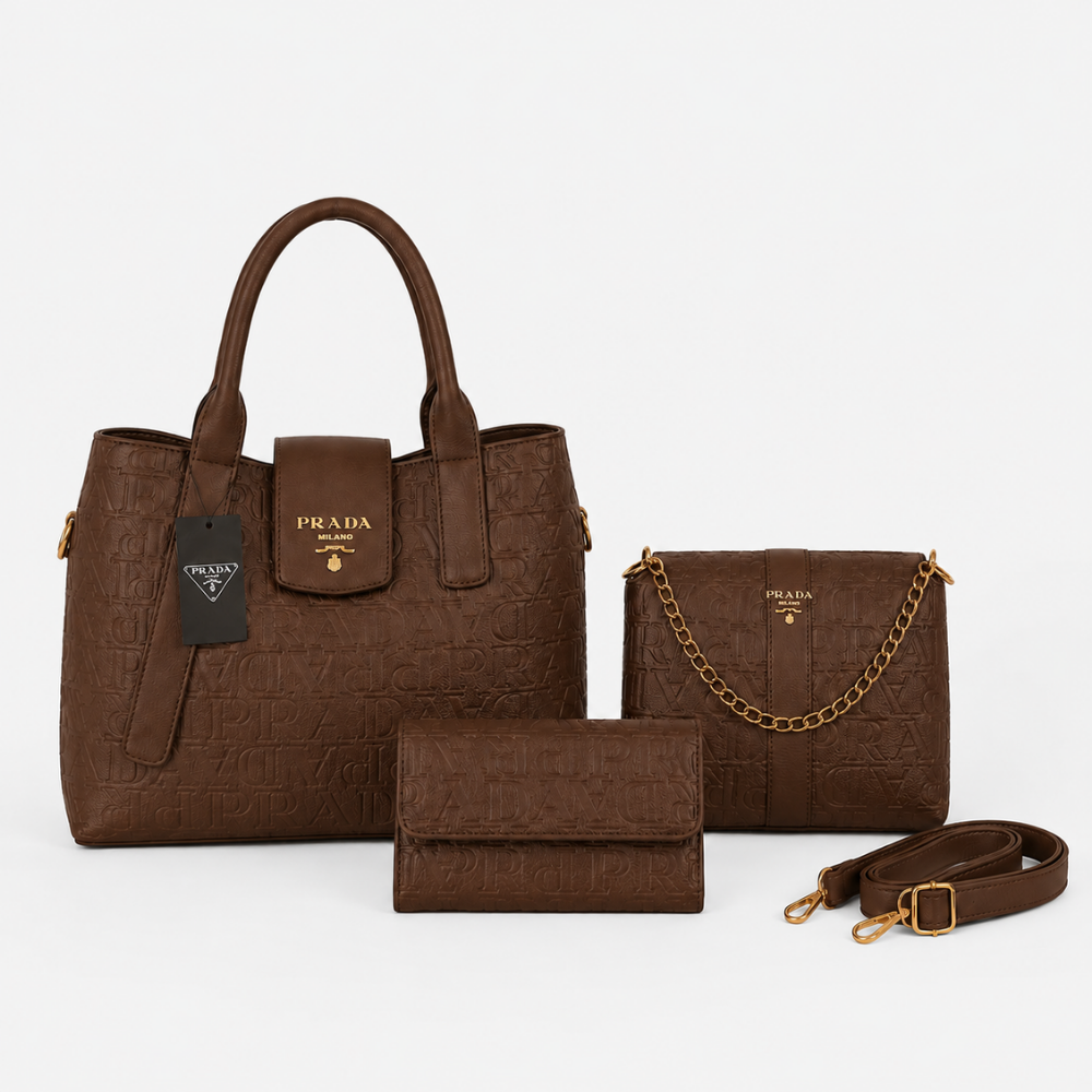 Bolsa Prada Milano Royale Kit 3 em 1