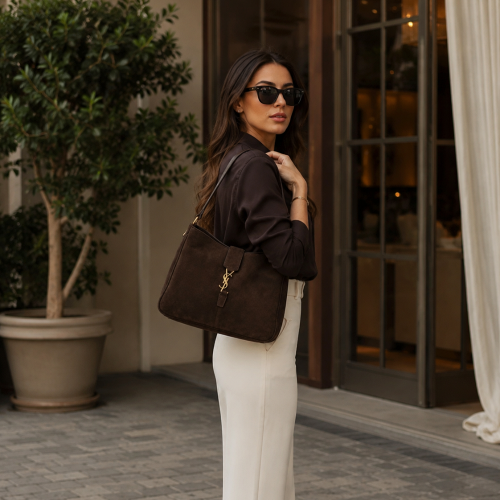 Bolsa Camurça Yves Saint Laurent Selena