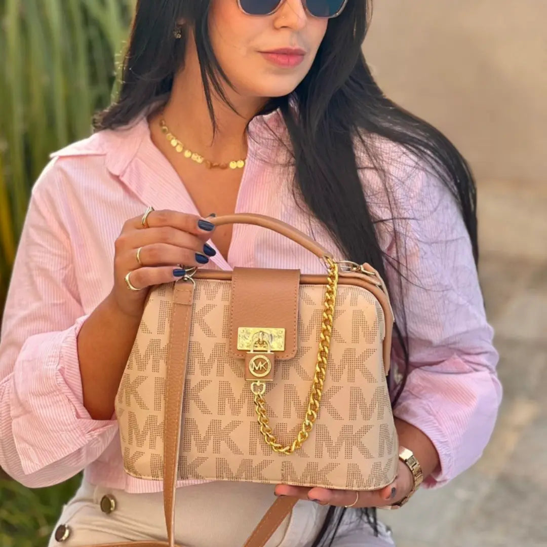 Bolsa Michael Kors Baú Transversal com Corrente