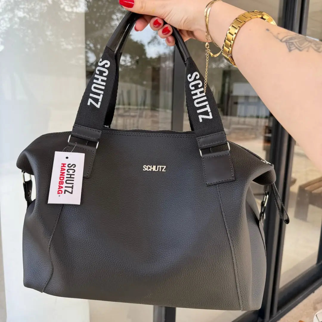 Bolsa Schutz Expansível 2 em 1 Grande em Couro